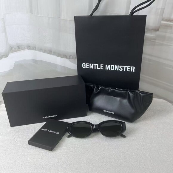 NO.685 NEW GENTLE MONSTER Void 01 Black Sunglasses Authentic - Picture 2 of 11